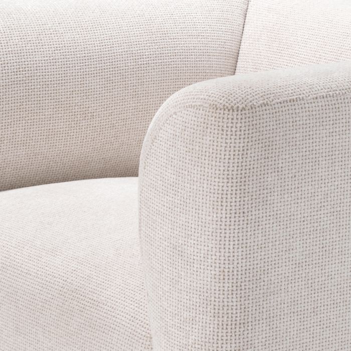 Fauteuil en tissu blanc cassé | Eichholtz Corso