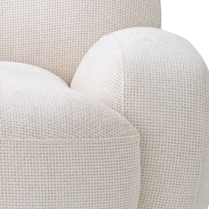 Fauteuil en tissu blanc cassé | Eichholtz Udine