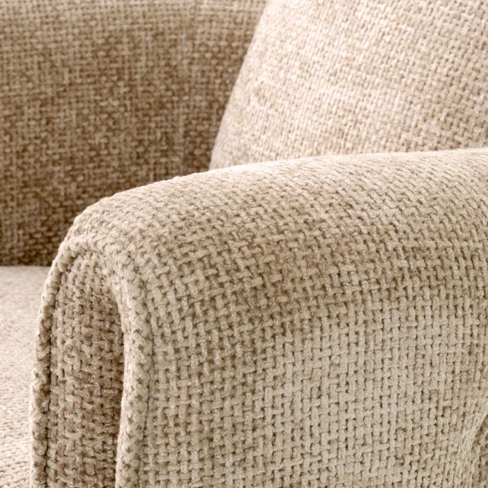 Fauteuil en tissu beige | Eichholtz Toto