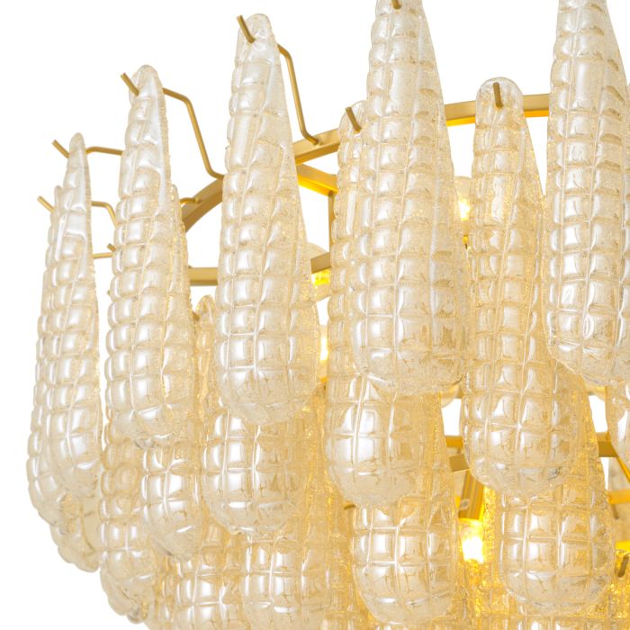 Lustre doré et verre champagne | Eichholtz Chaves L
