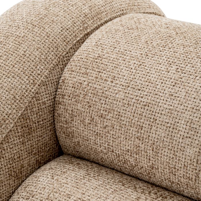 Fauteuil en tissu sable | Eichholtz Carbone