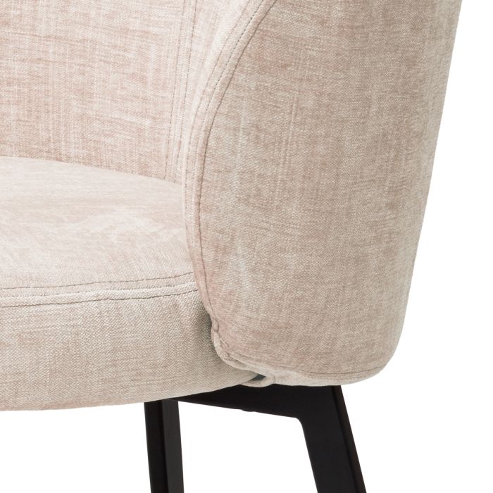 Chaise de salle à manger en tissu beige (lot de 2) | Eichholtz Lloyd