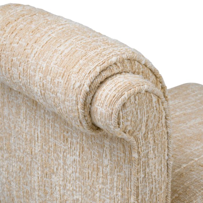 Chaise de salle à manger bouclé crème | Eichholtz Fairburn