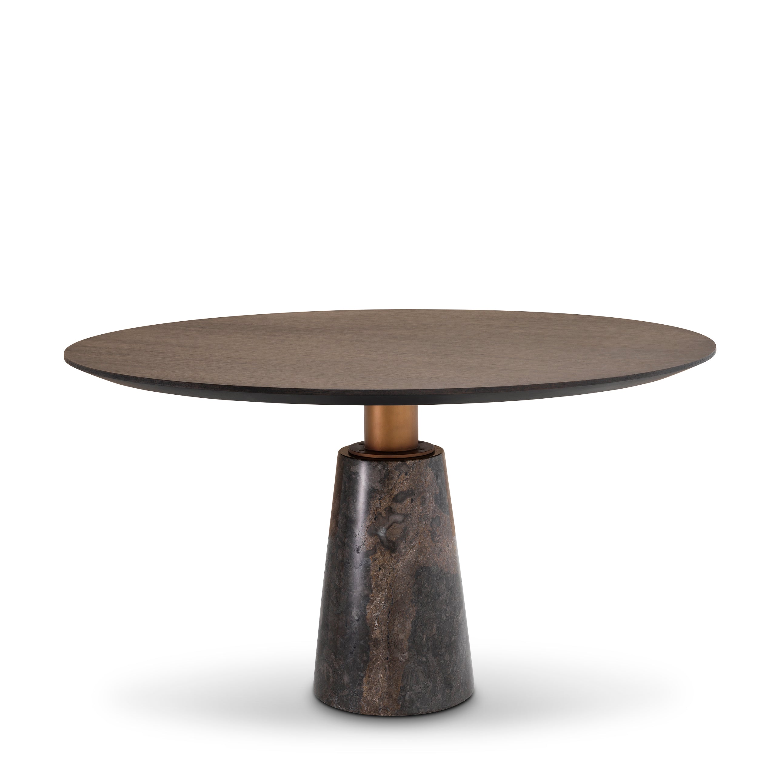 Table à manger en placage chêne droit moka | Eichholtz Genova - vue d'ambiance | REMO-HOME