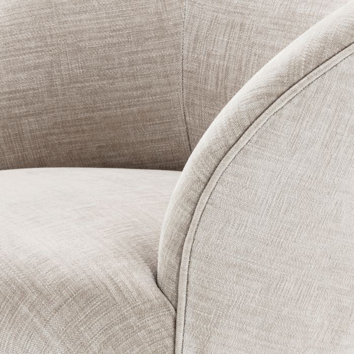 Chaise de salle à manger en tissu beige | Eichholtz Vichy
