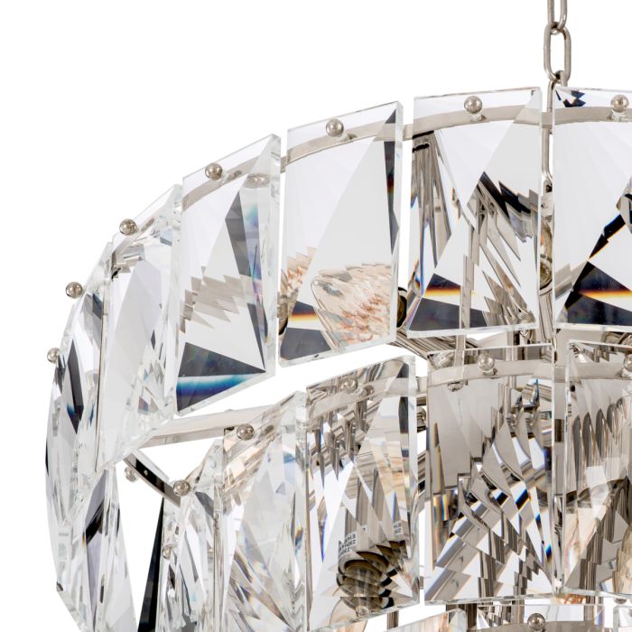 Lustre nickelé en cristal | Eichholtz Amazone S