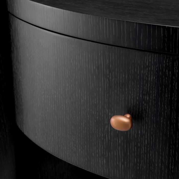 Table de chevet en chêne gris anthracite | Eichholtz Rosemberg