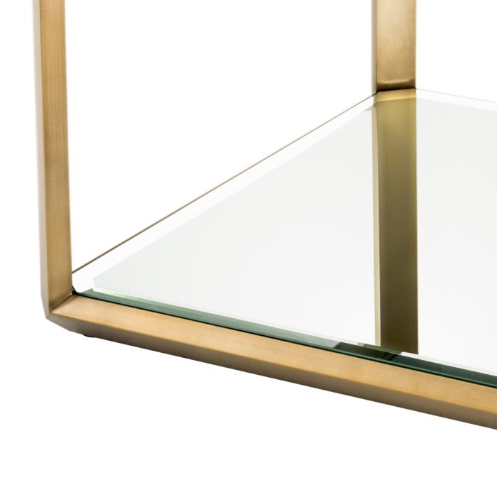 Table d'appoint dorée en verre fumé | Eichholtz Callum