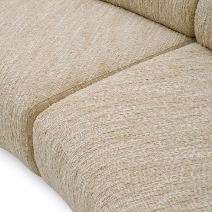 Canapé 4-5 places bouclé beige | Eichholtz Cordova