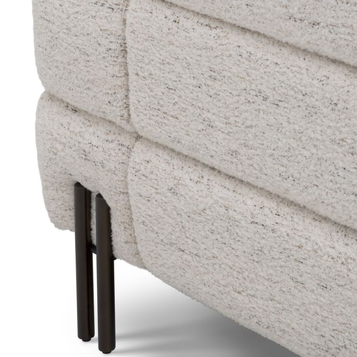 Fauteuil en tissu blanc écru | Eichholtz York