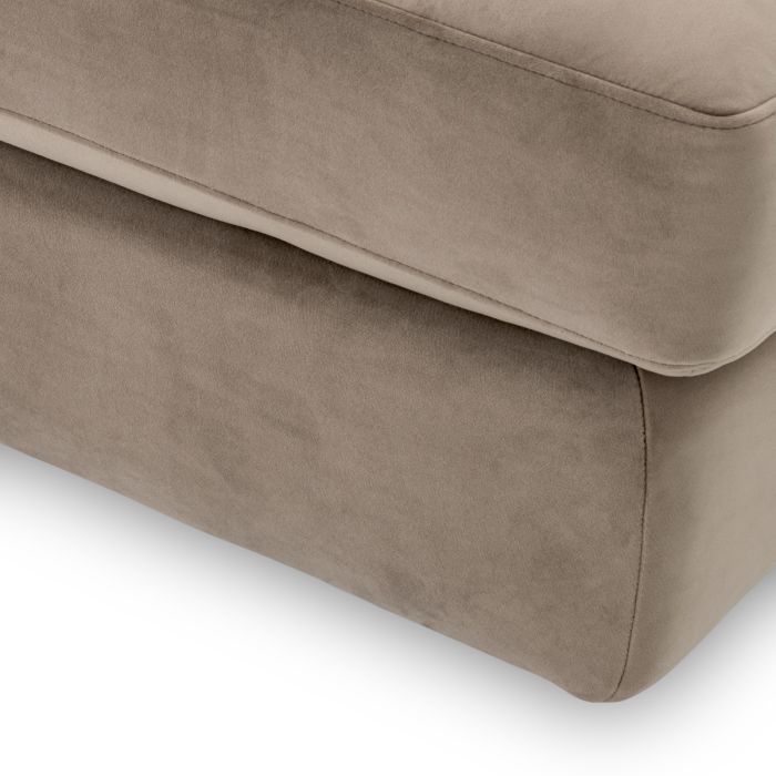 Module central modulable en velours greige | Eichholtz Dean