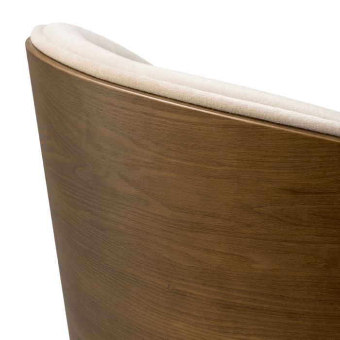 Chaise de bar en tissu beige | Eichholtz Camerota