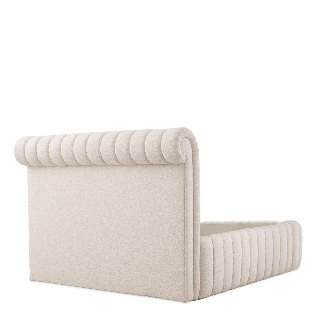 Cadre de lit en bouclé crème | Eichholtz Sycamore - vue d'ambiance | REMO-HOME