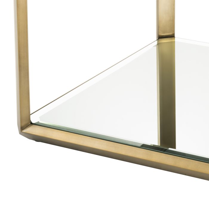 Table d'appoint dorée en verre fumé | Eichholtz Callum