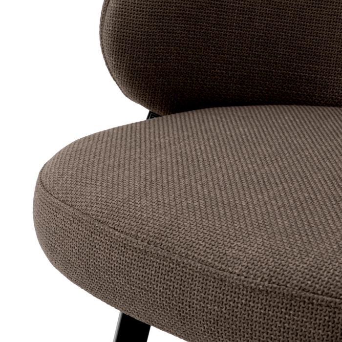 Chaise de bar en tissu marron | Eichholtz Camerota