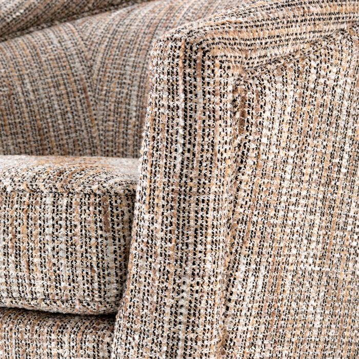 Fauteuil pivotant en tissu beige | Eichholtz Catene