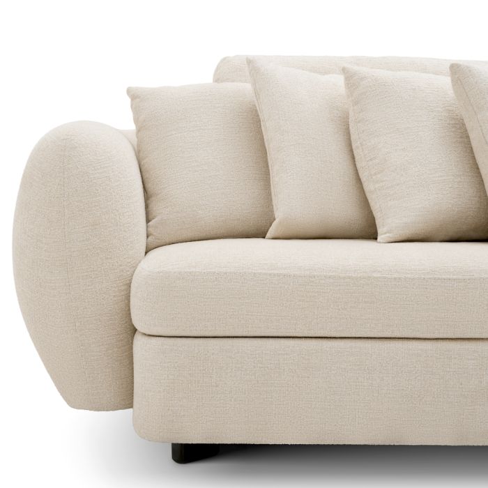 Canapé 3-4 places en tissu beige | Eichholtz Sidney