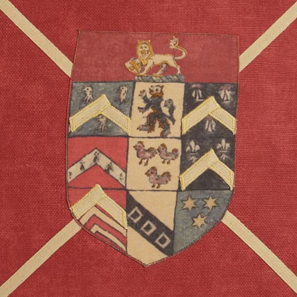 Tissu d'ameublement Ancestor Red | Andrew Martin - vue de détail | REMO-HOME