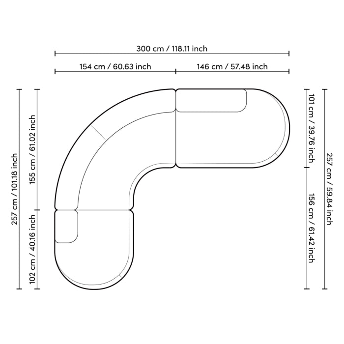 Canapé 4-5 places en tissu sable | Eichholtz Bjorn L
