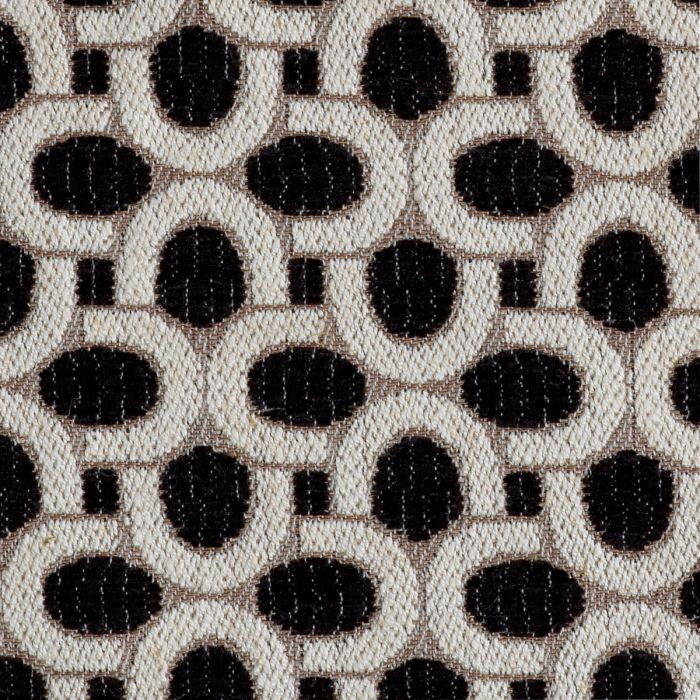 Fauteuil en tissu noir et blanc | Eichholtz Rockdale