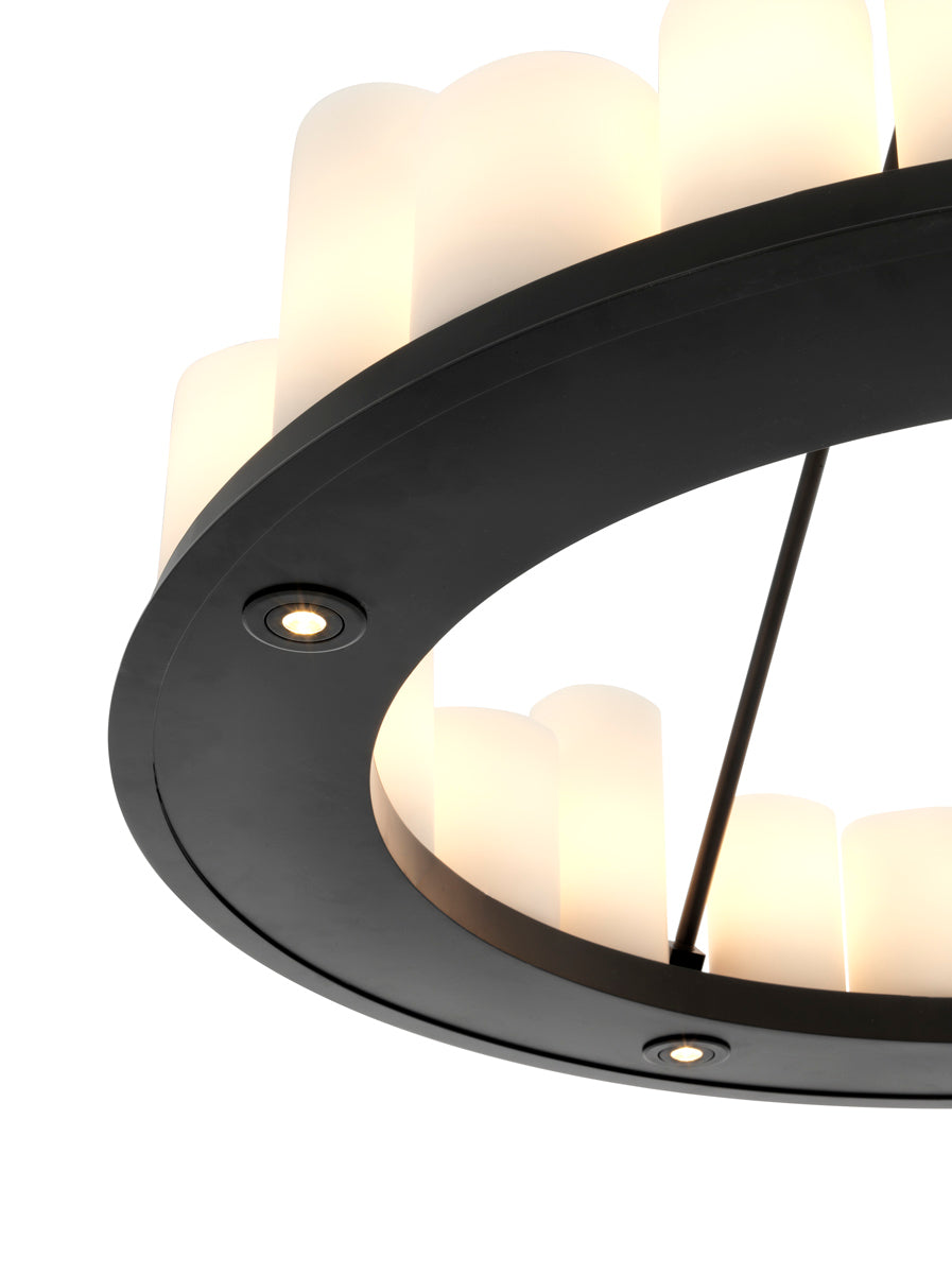 Chandelier en finition noire | Eichholtz Commodore - vue d'ambiance | REMO-HOME