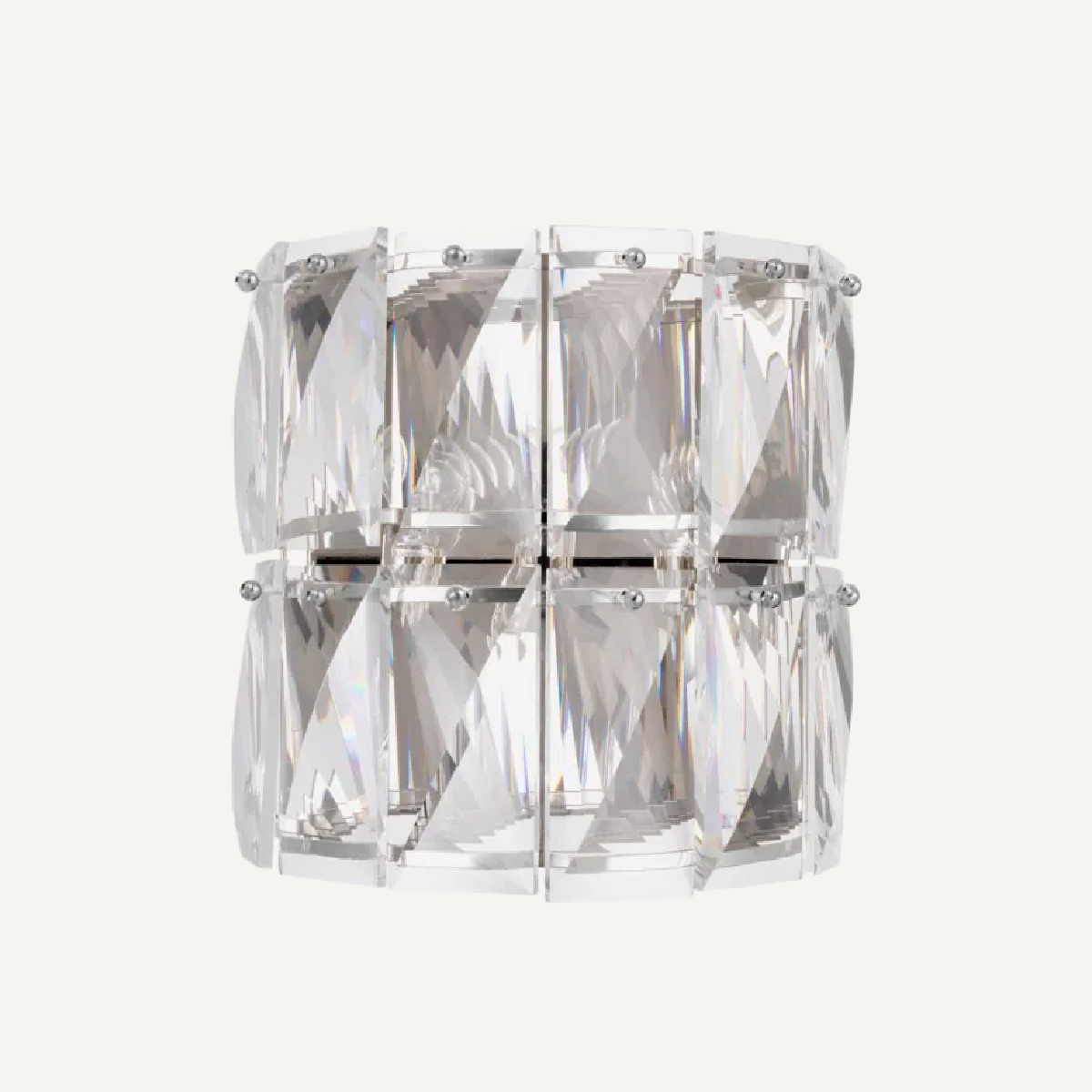 Applique murale argentée en verre cristal | Eichholtz Amazone | REMO-HOME, mobilier et décoration d'intérieur