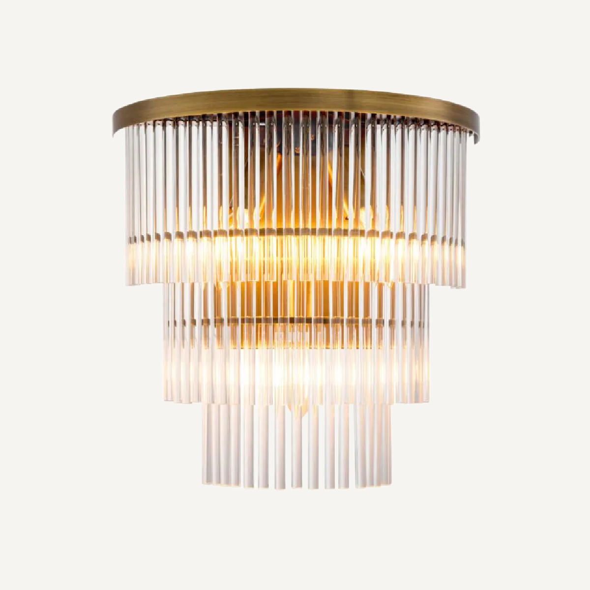 Applique murale dorée en verre transparent | Eichholtz East | REMO-HOME, mobilier et décoration d'intérieur