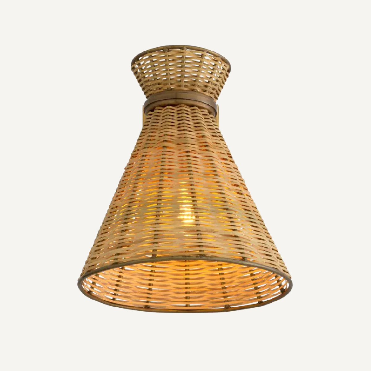 Applique murale dorée en rotin naturel | Eichholtz Kon Tiki | REMO-HOME, mobilier et décoration d'intérieur