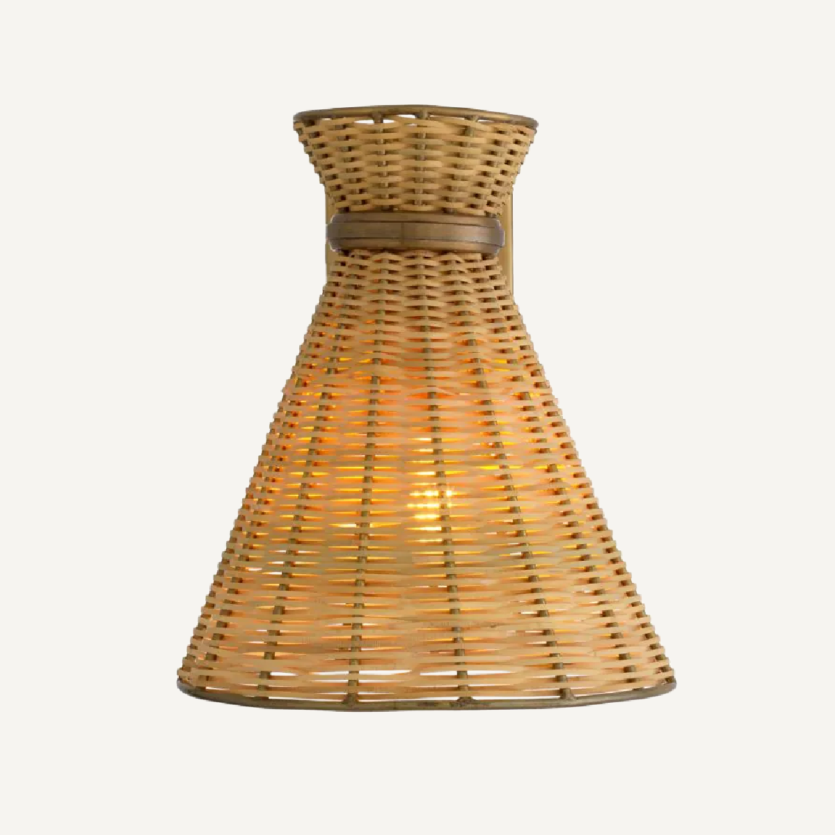 Applique murale dorée en rotin naturel | Eichholtz Kon Tiki | REMO-HOME, mobilier et décoration d'intérieur
