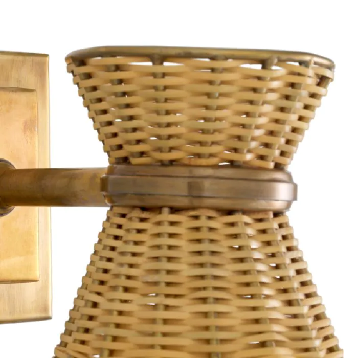 Applique murale dorée en rotin naturel | Eichholtz Kon Tiki | REMO-HOME, mobilier et décoration d'intérieur
