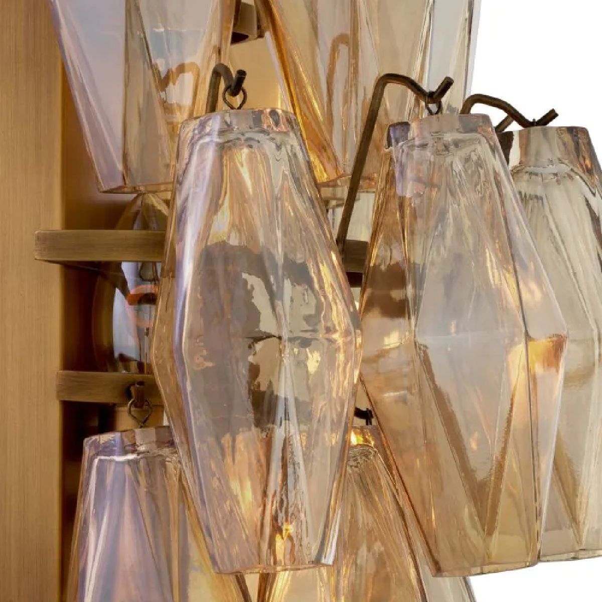 Applique murale dorée en verre ambrée | Eichholtz Benini | REMO-HOME, mobilier et décoration d'intérieur