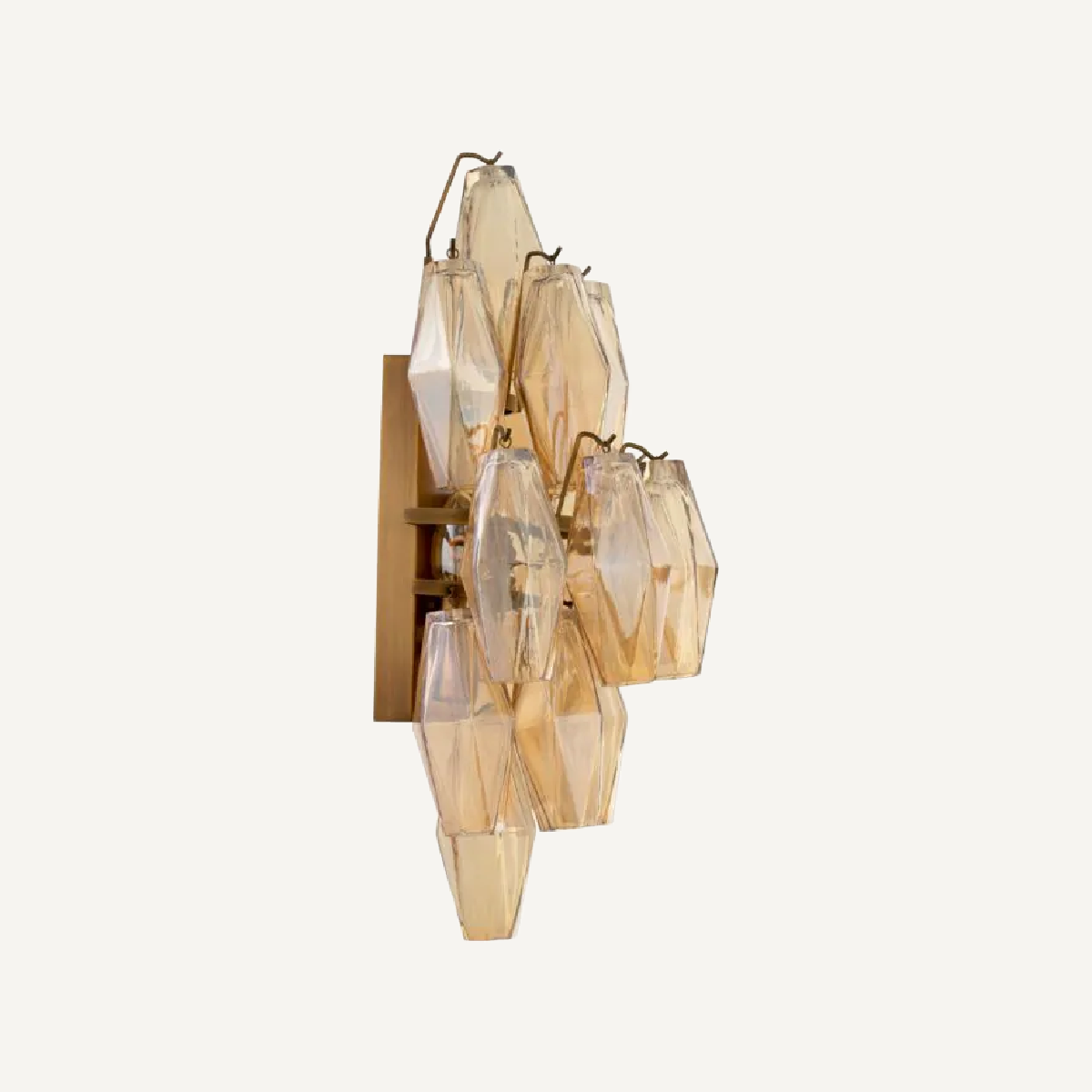 Applique murale dorée en verre ambrée | Eichholtz Benini | REMO-HOME, mobilier et décoration d'intérieur