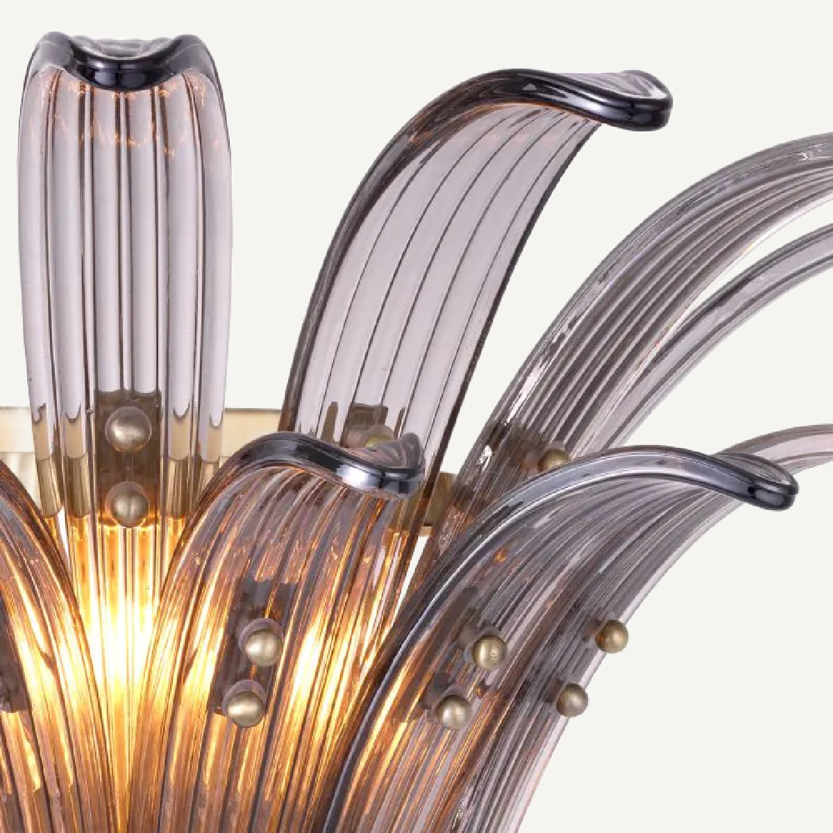 Applique murale dorée en verre fumé | Eichholtz Italo | REMO-HOME, mobilier et décoration d'intérieur