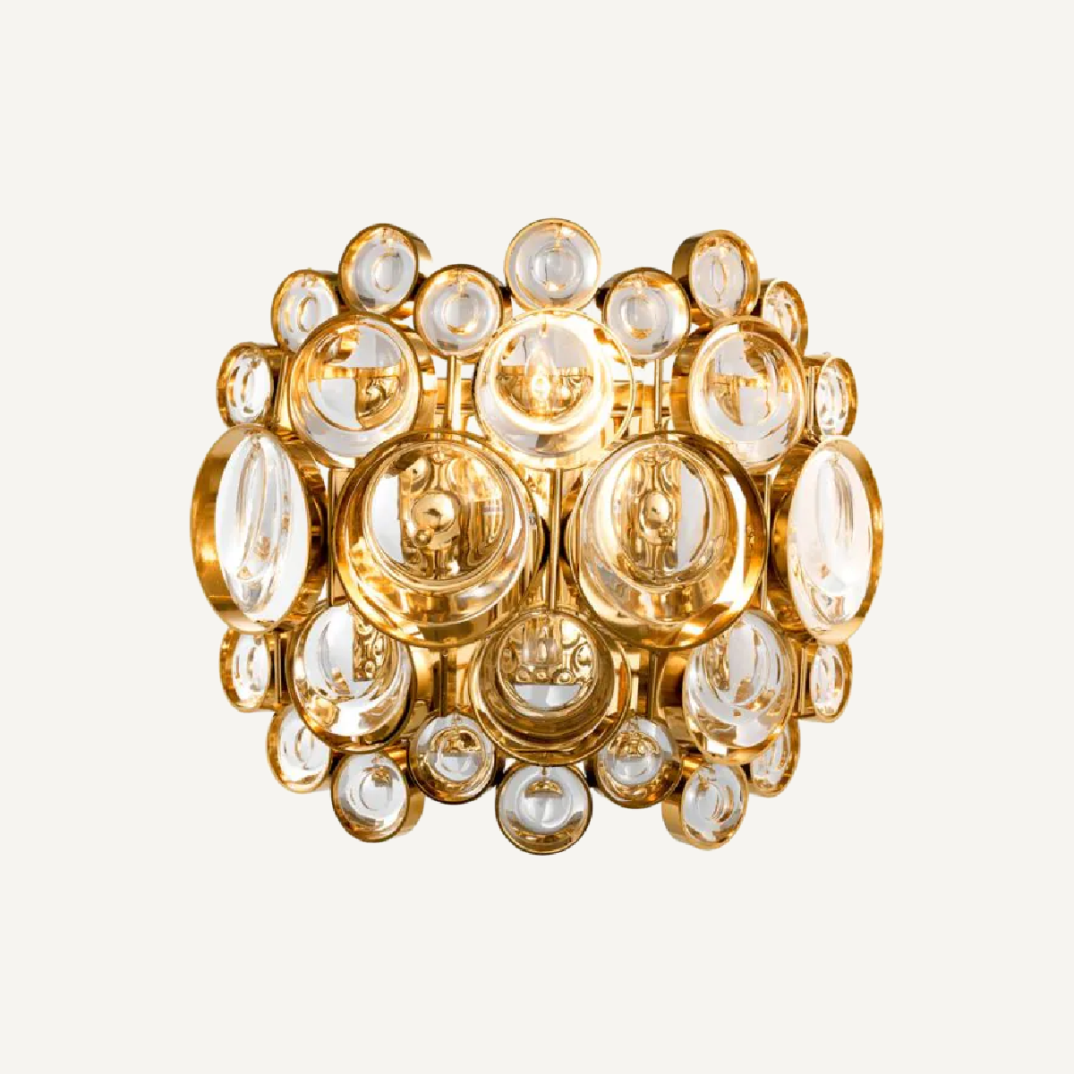 Applique murale dorée en verre transparent | Eichholtz Avant | REMO-HOME, mobilier et décoration d'intérieur