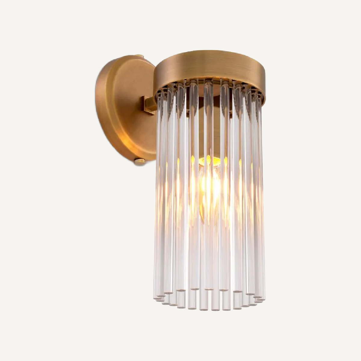 Applique murale dorée en verre transparent | Eichholtz Carnero | REMO-HOME, mobilier et décoration d'intérieur