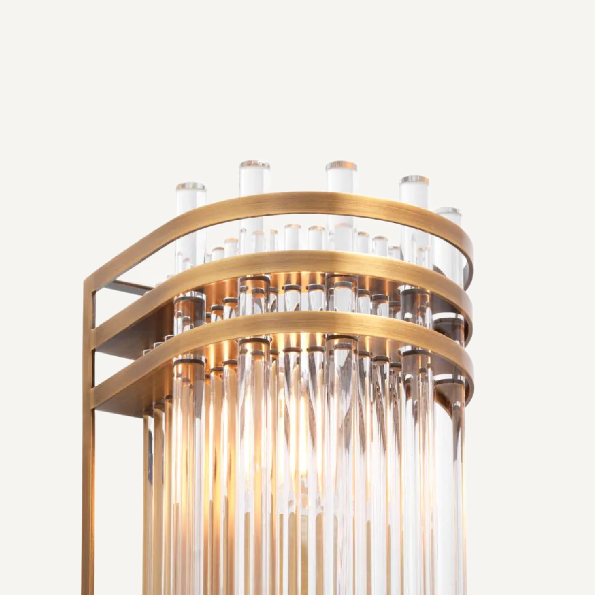 Applique murale dorée en verre transparent | Eichholtz Gulf S | REMO-HOME, mobilier et décoration d'intérieur