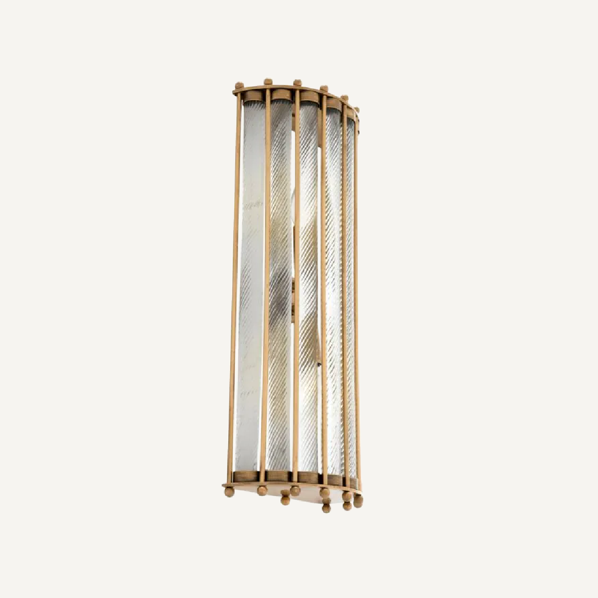 Applique murale dorée en verre transparent | Eichholtz Tiziano L | REMO-HOME, mobilier et décoration d'intérieur