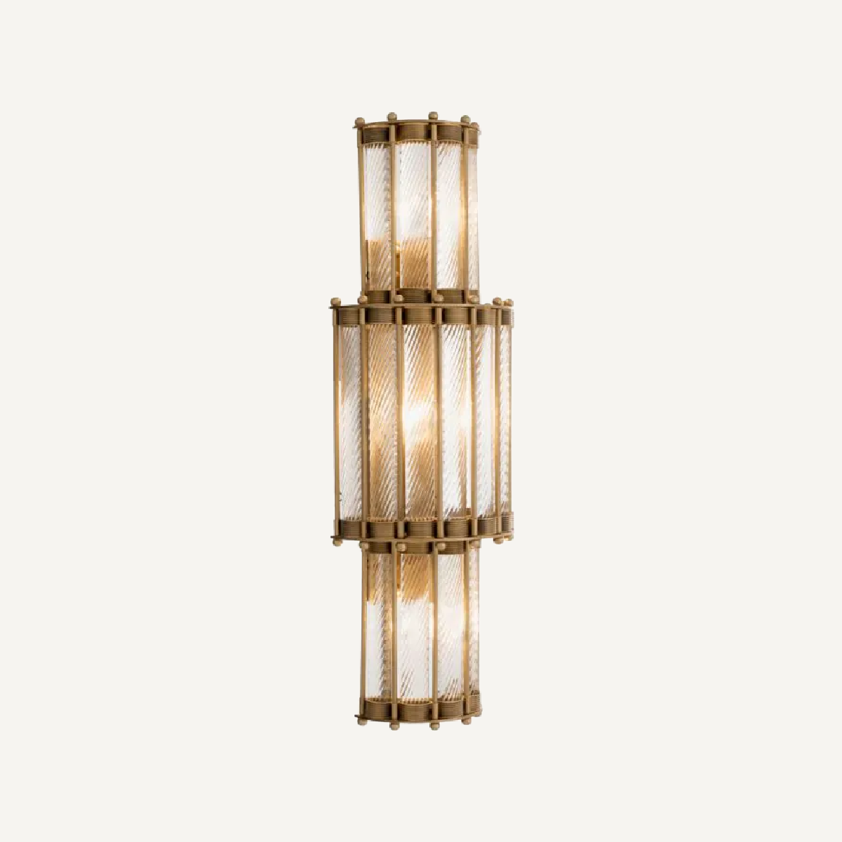 Applique murale dorée en verre transparent | Eichholtz Tiziano XL | REMO-HOME, mobilier et décoration d'intérieur