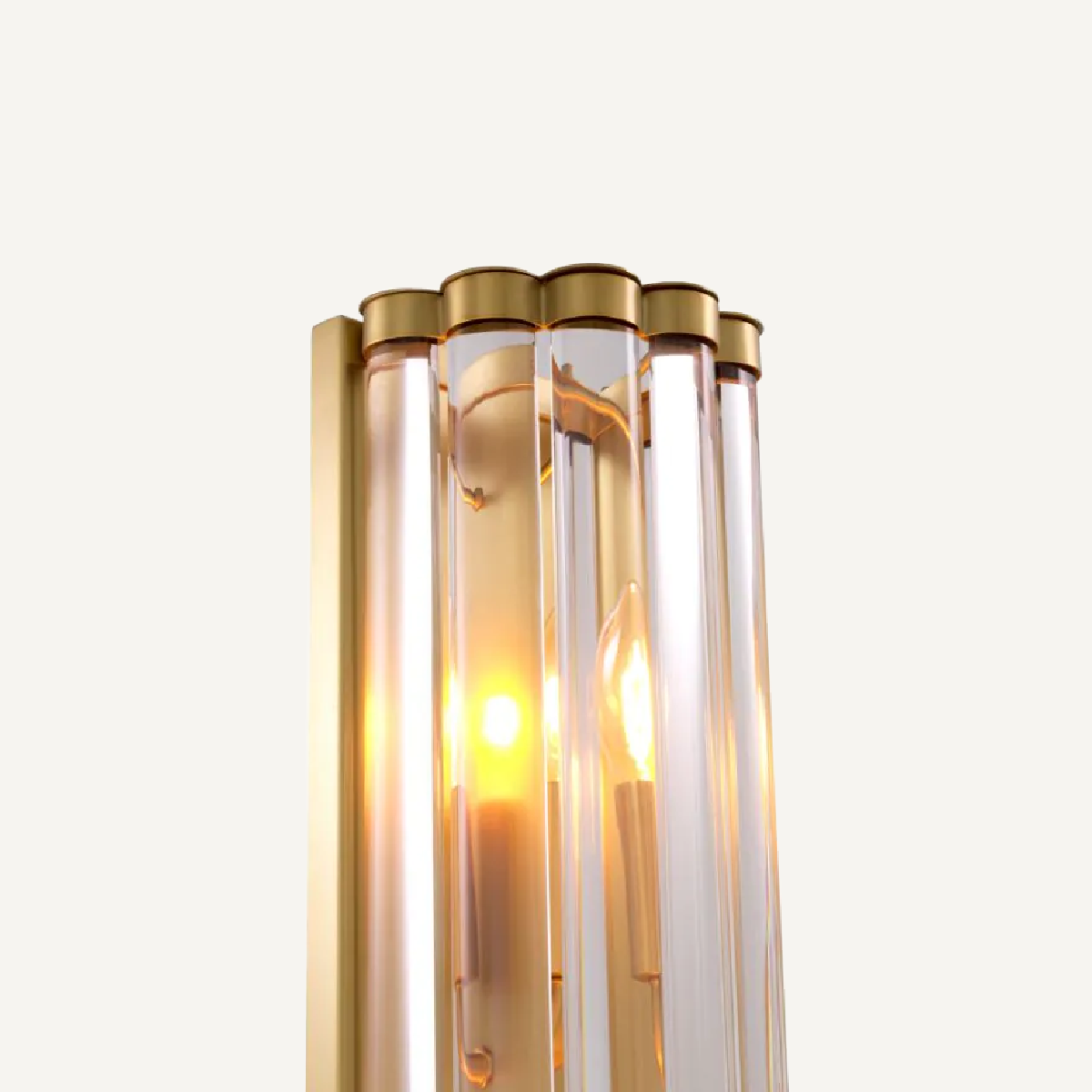 Applique murale dorée et verre transparent | Eichholtz Amalfi L | REMO-HOME, mobilier et décoration d'intérieur