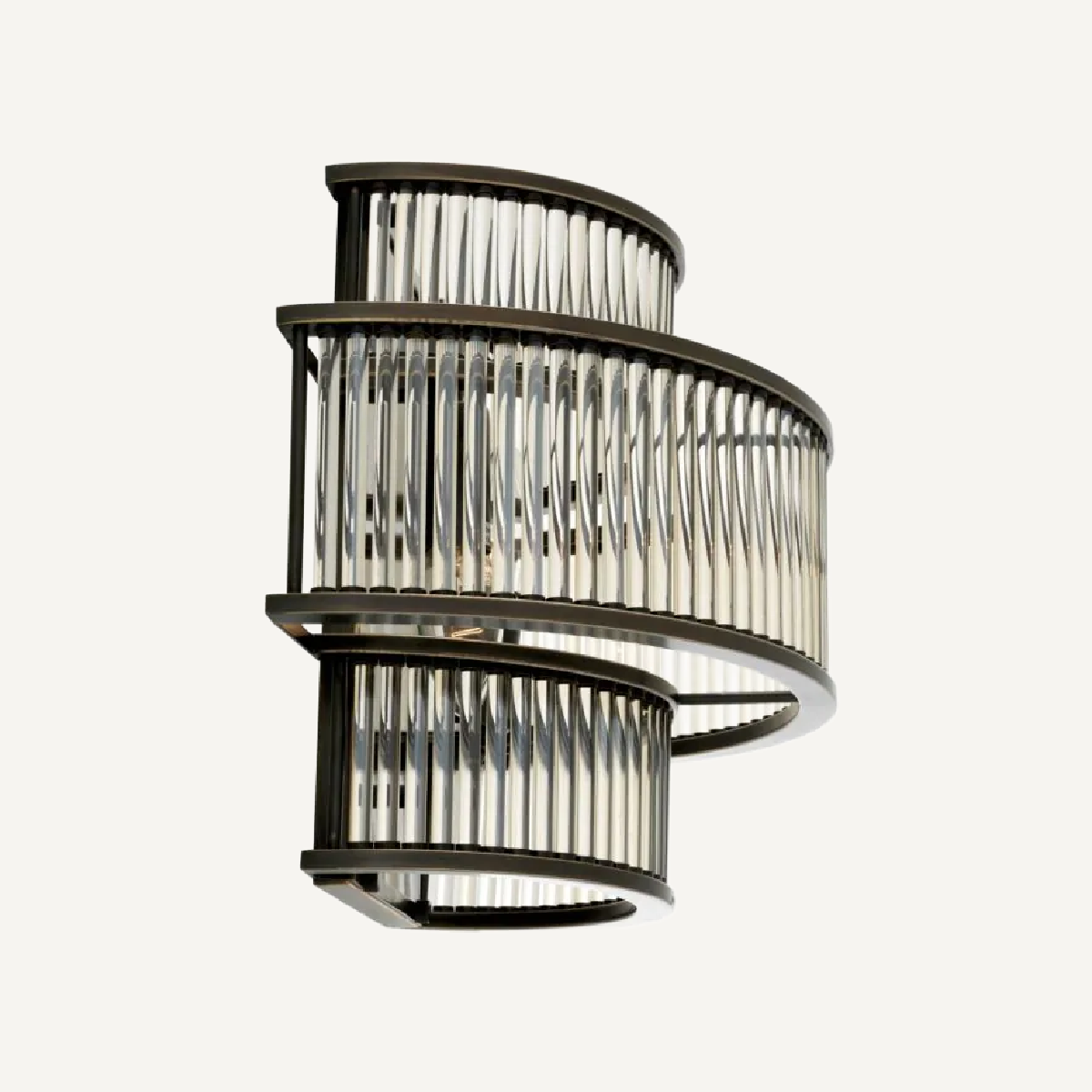 Applique murale en bronze et verre transparent | Eichholtz Mancini | REMO-HOME, mobilier et décoration d'intérieur