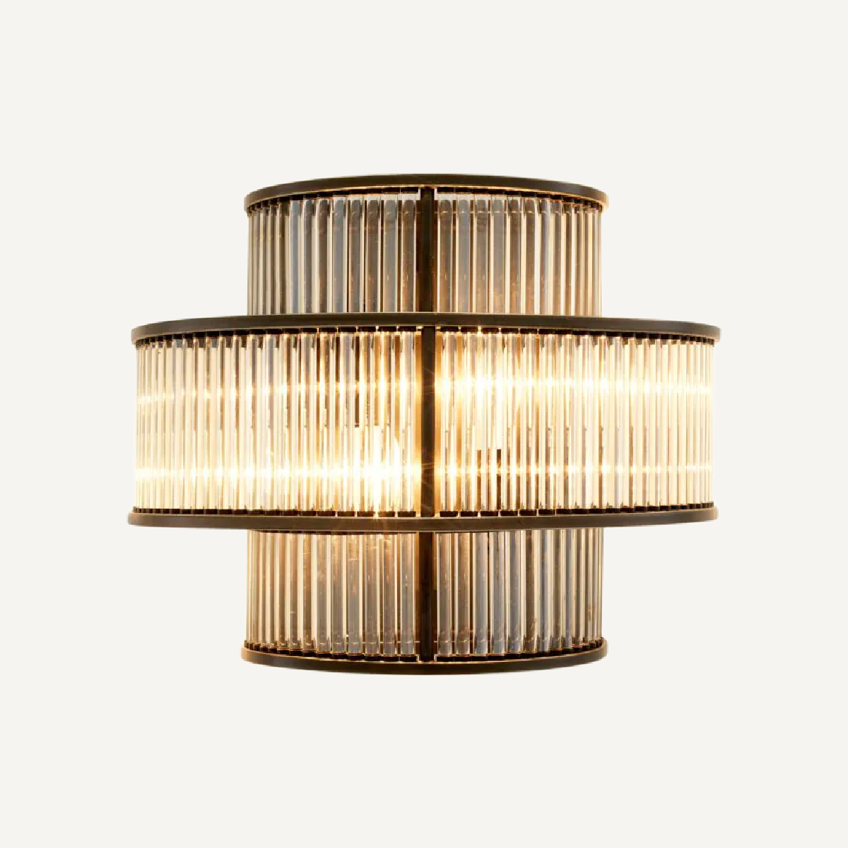 Applique murale en bronze et verre transparent | Eichholtz Mancini | REMO-HOME, mobilier et décoration d'intérieur