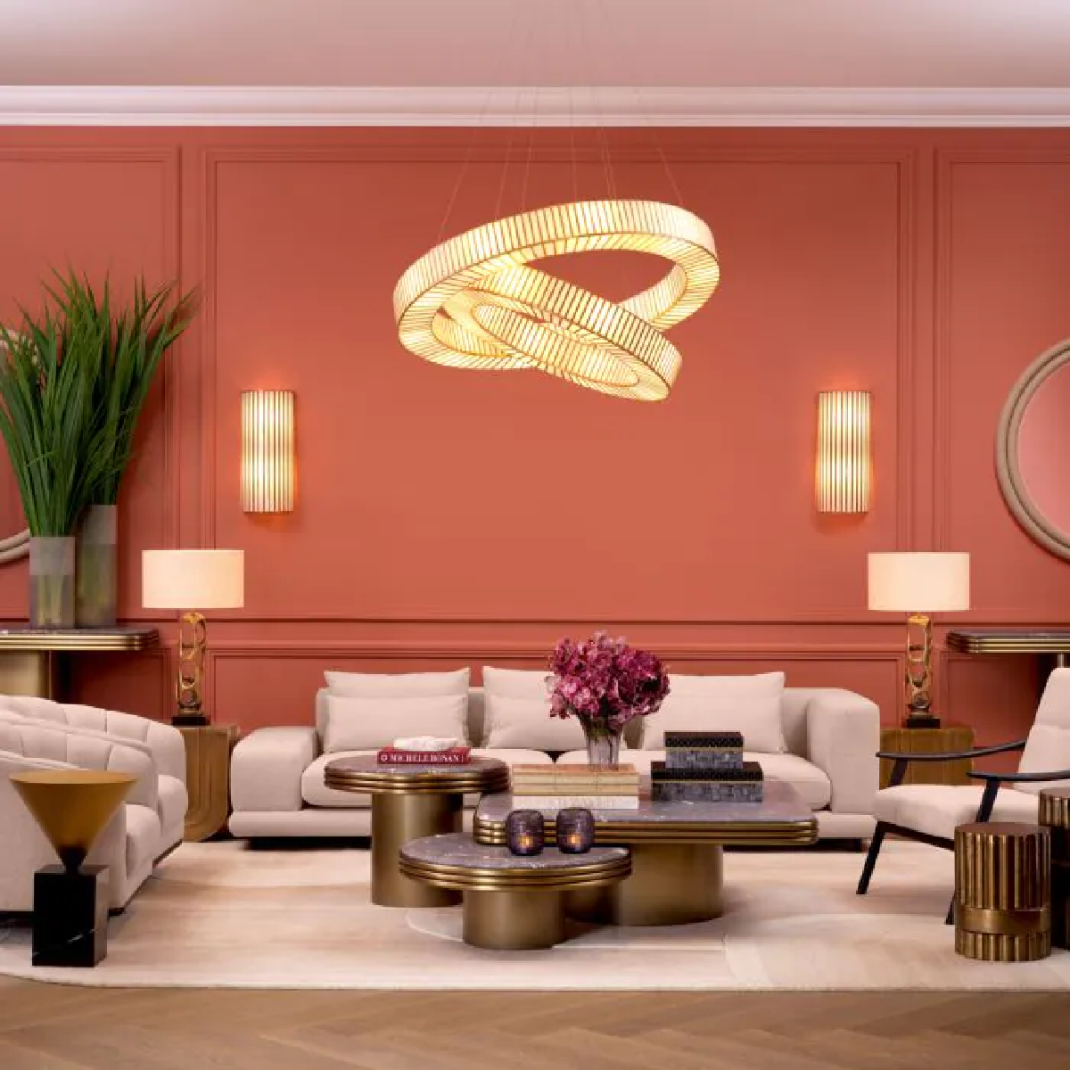 Applique murale en laiton et verre soufflé | Eichholtz Monari | REMO-HOME, mobilier et décoration d'intérieur