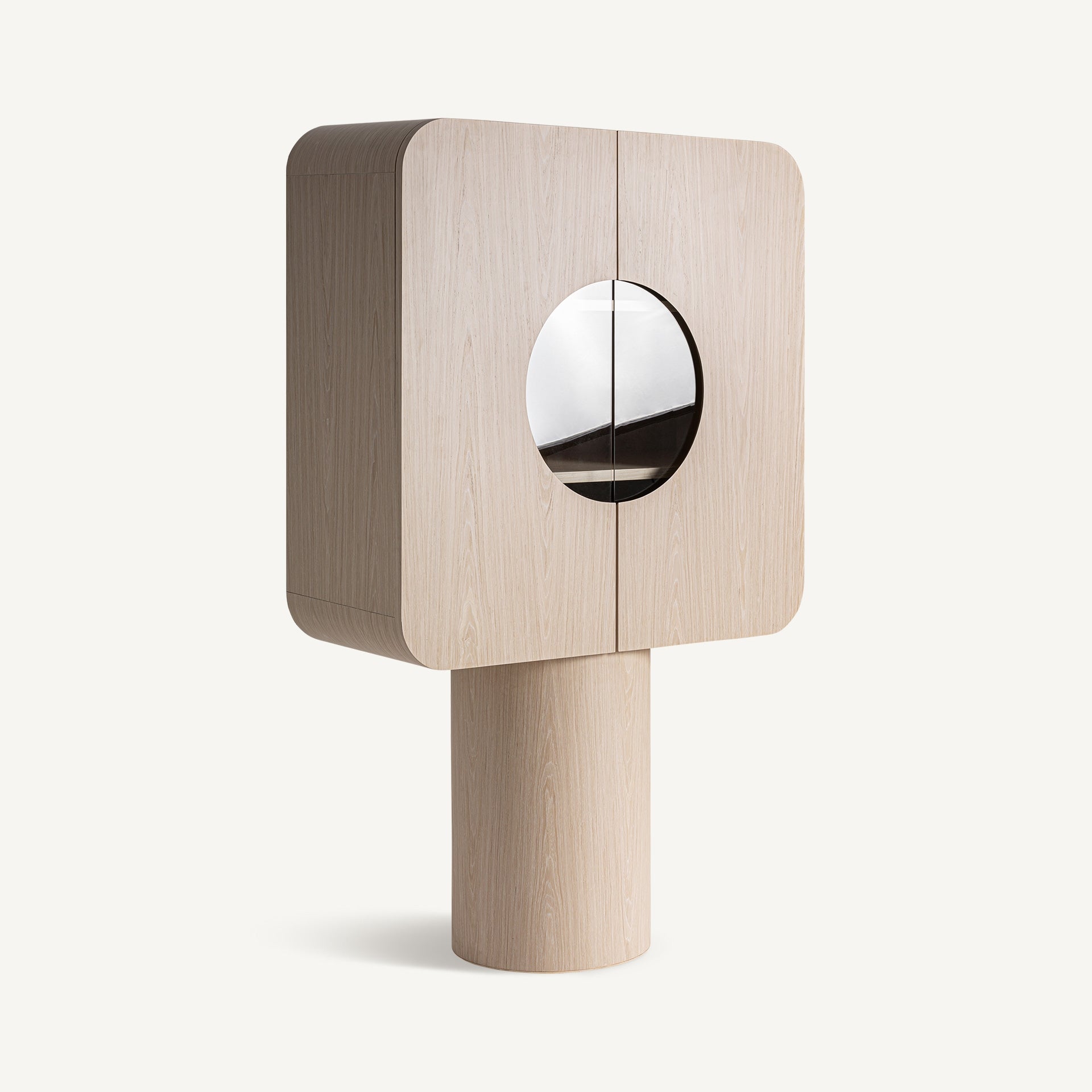 Armoire vitrée chêne beige art déco | VICAL Kharj | REMO-HOME, mobilier design et décoration d'intérieur