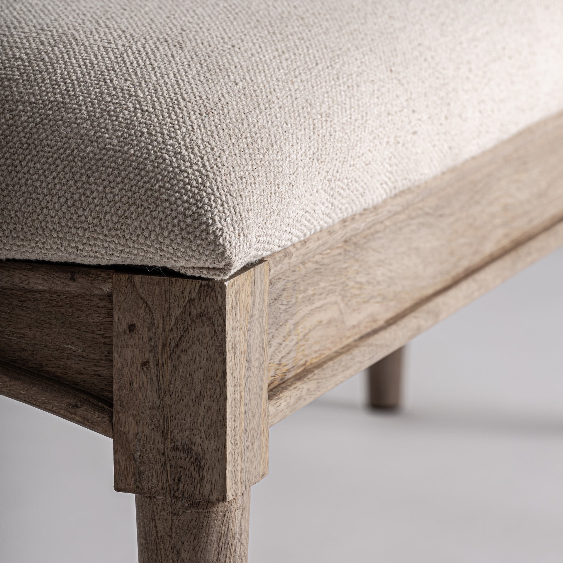 Banc bois et tissu naturel | VICAL Verac | REMO-HOME, mobilier design et décoration d'intérieur