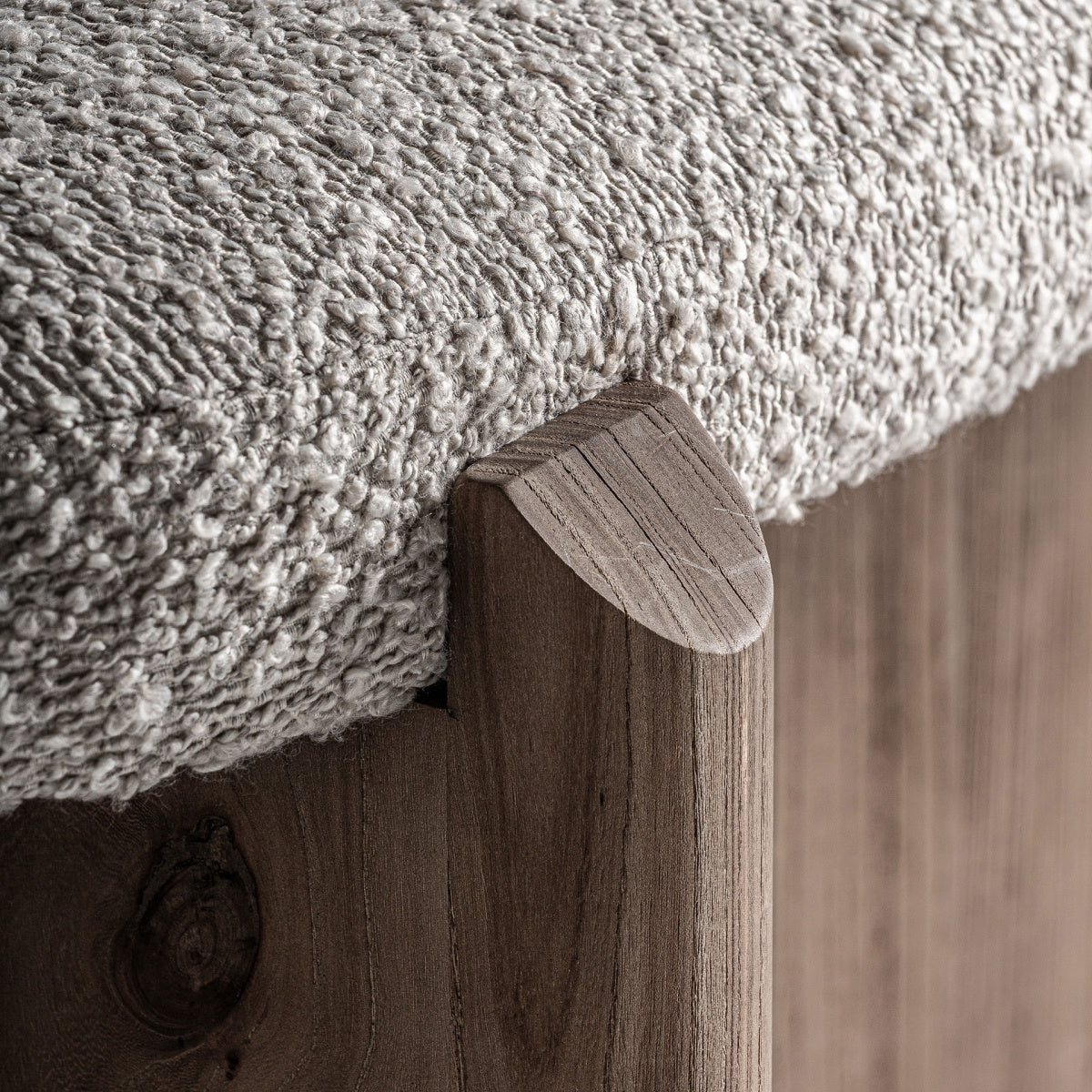 Banc en tissu beige | VICAL Jacquard | REMO-HOME, mobilier design et décoration d'intérieur