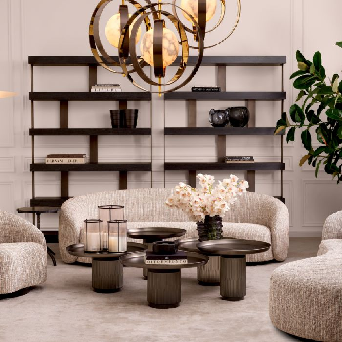 Bibliothèque en chêne gris anthracite | Eichholtz Dalmar | REMO-HOME, mobilier et décoration d'intérieur