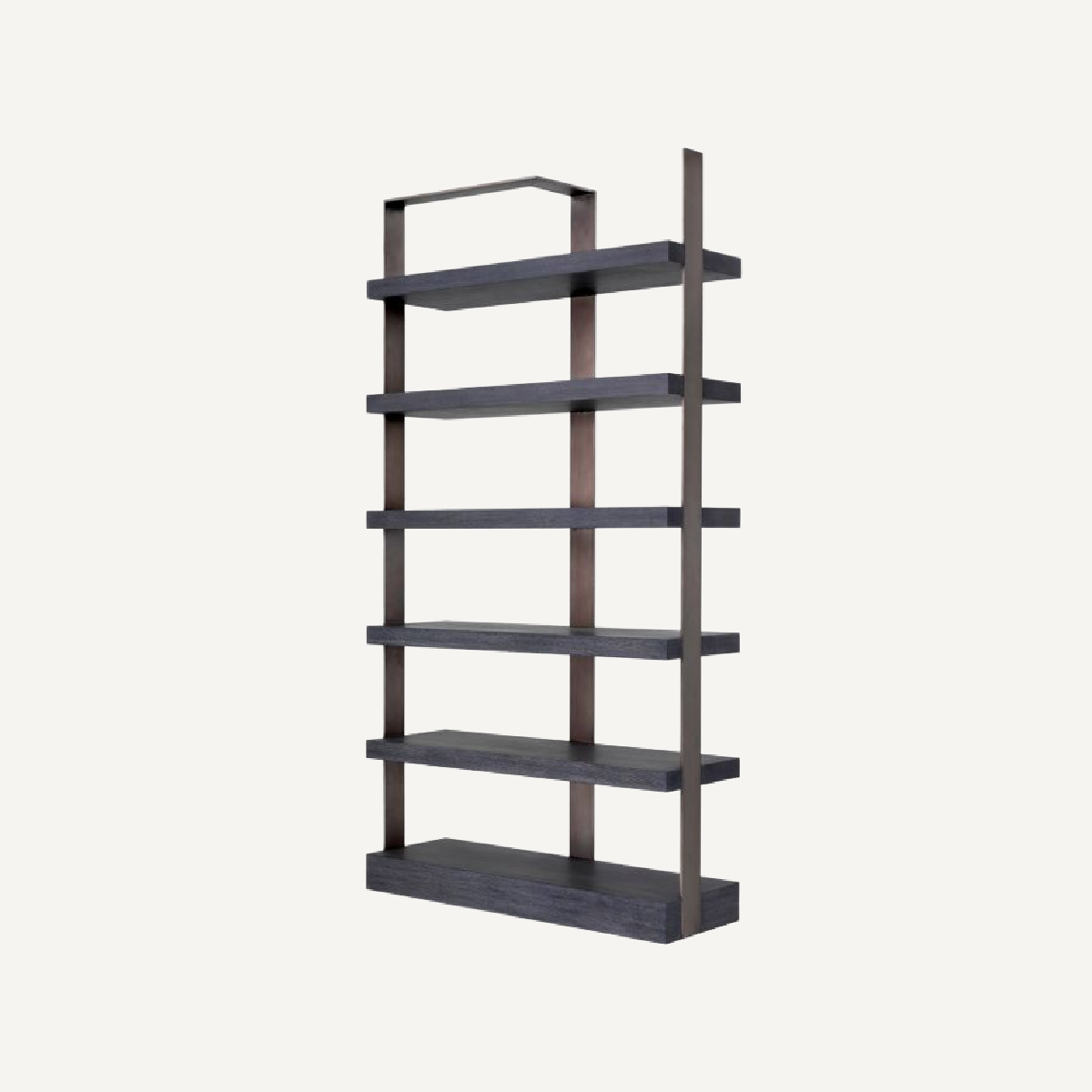 Bibliothèque en chêne gris anthracite | Eichholtz Geo | REMO-HOME, mobilier et décoration d'intérieur