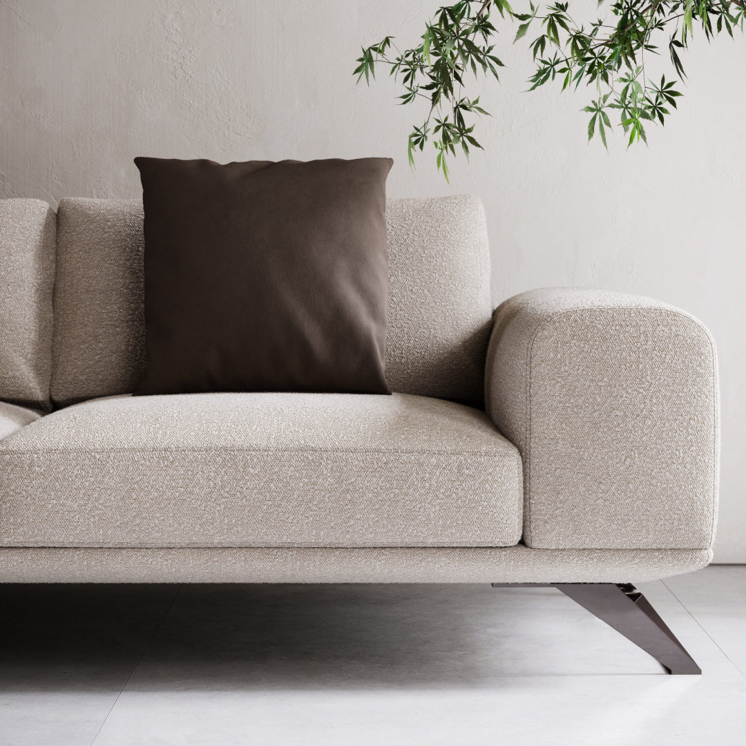 Canapé 3-4 places bouclé crème | Domkapa Aniston