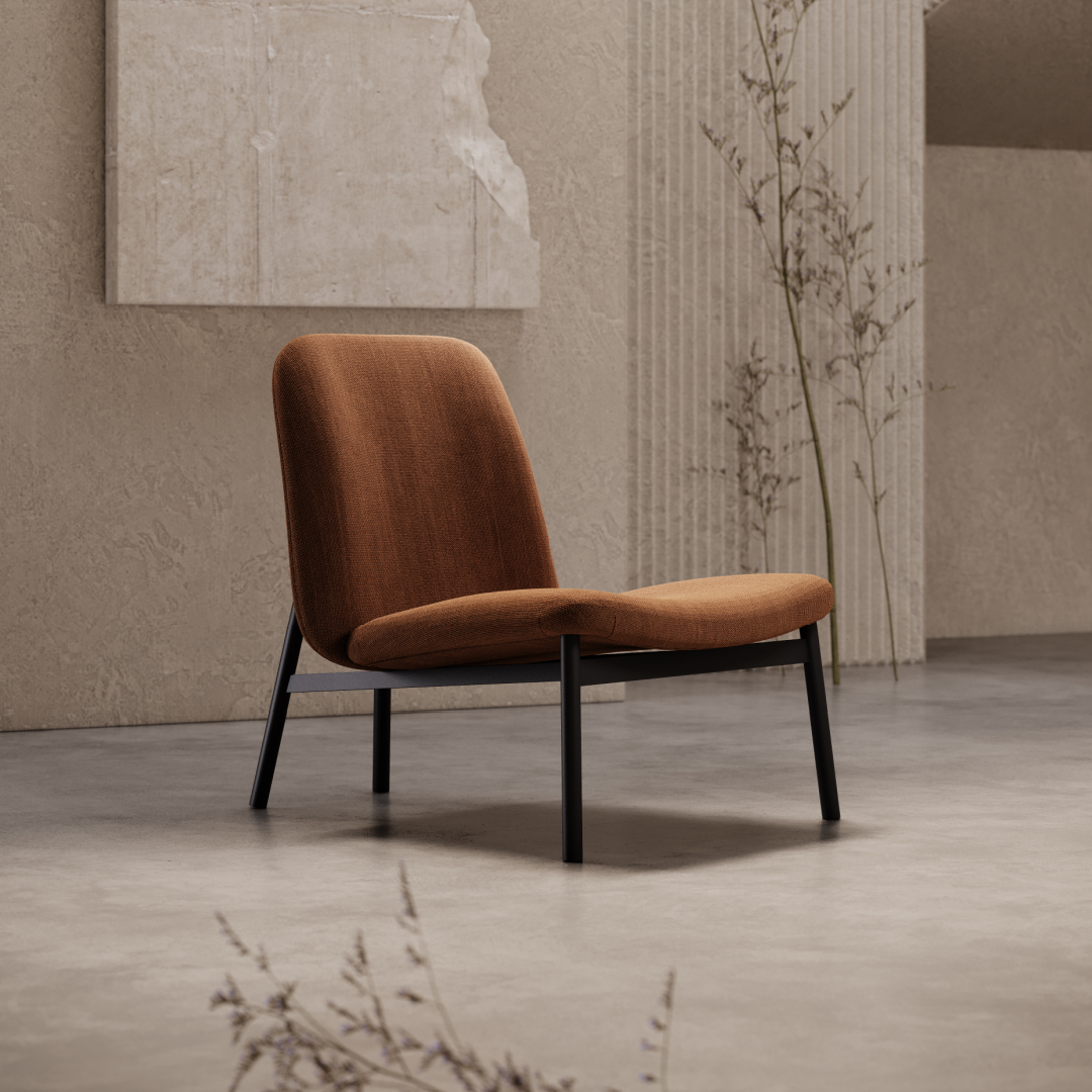 Fauteuil en tissu vert de gris | Domkapa Edison