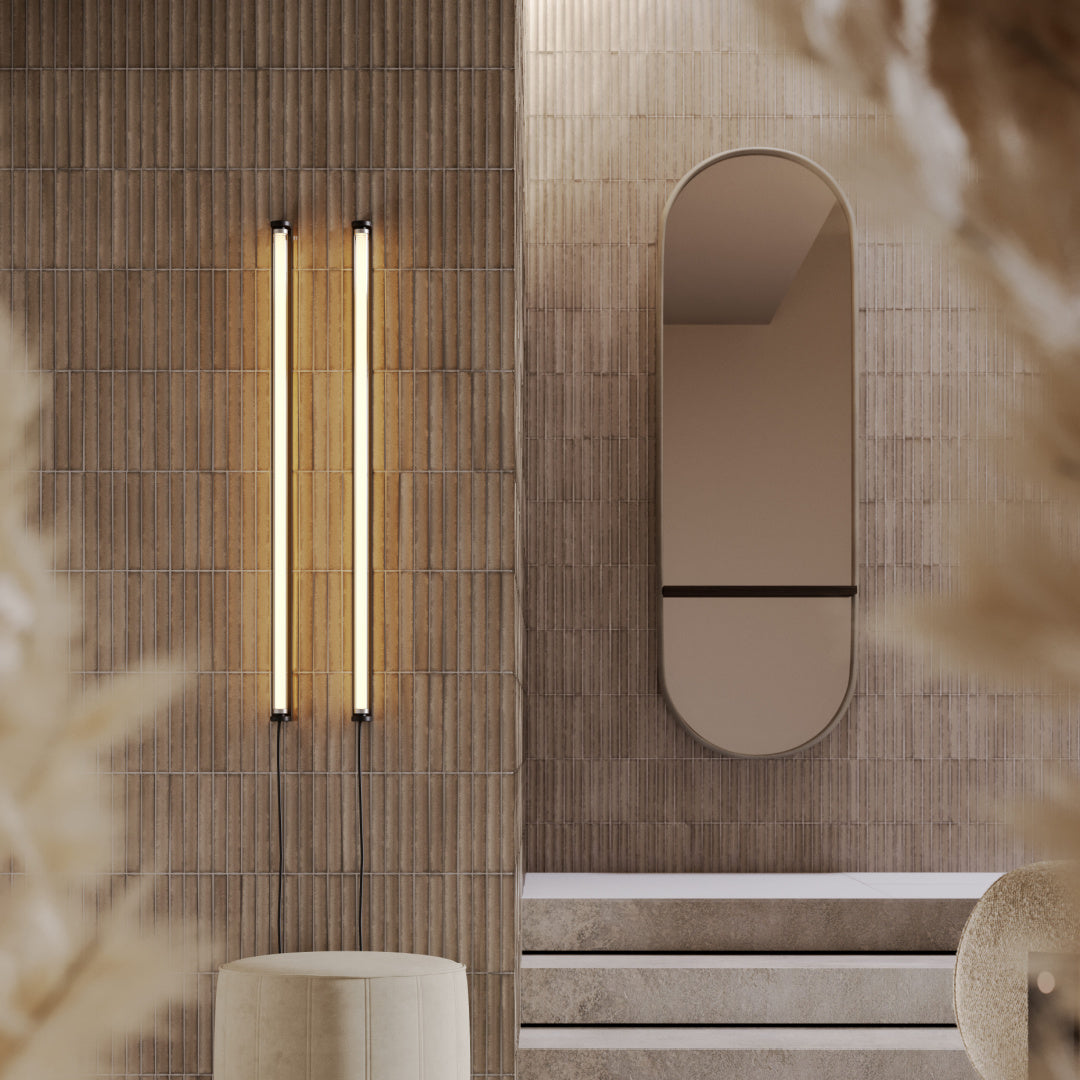 Miroir oval en verre fumé | Domkapa Cleo